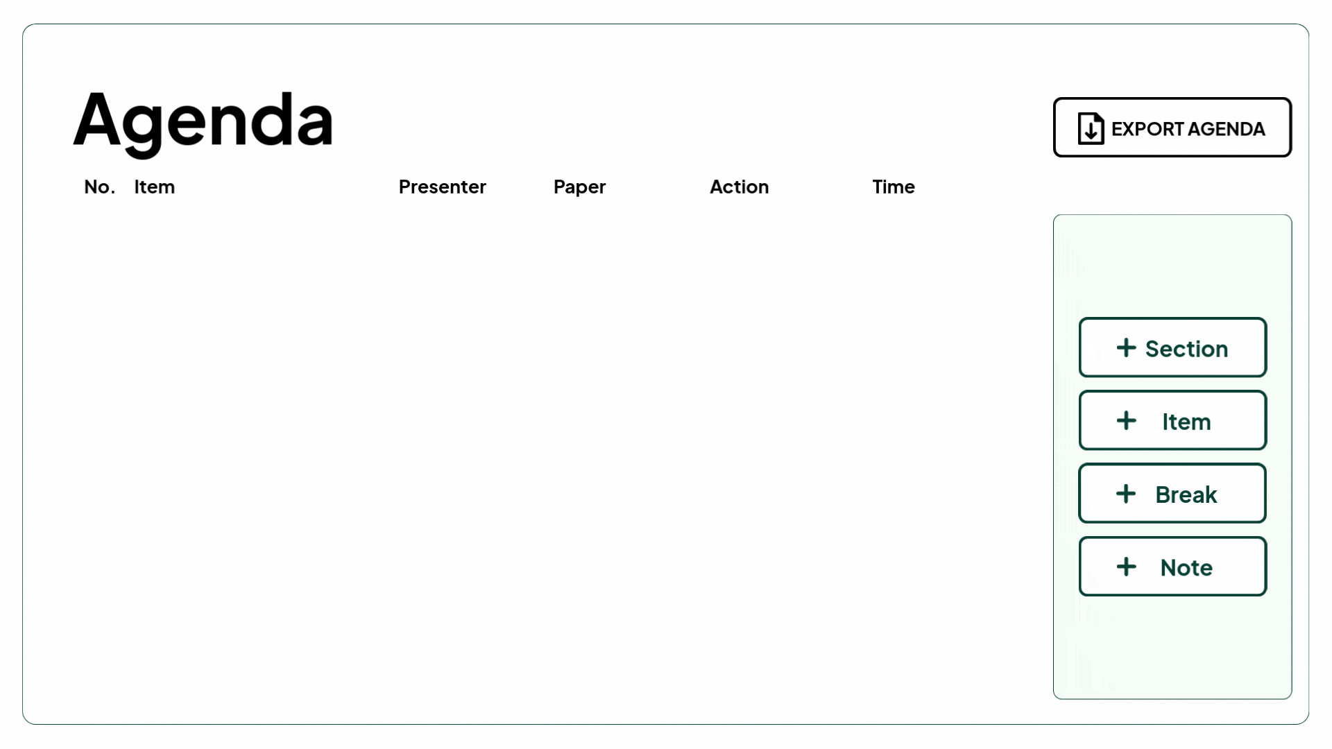 boardcycle Agenda Builder
