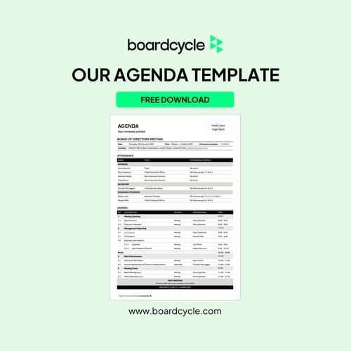 boardcycle Agenda Template